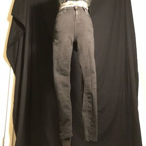Black High Waist Top Shop “Moto” Black Jeans